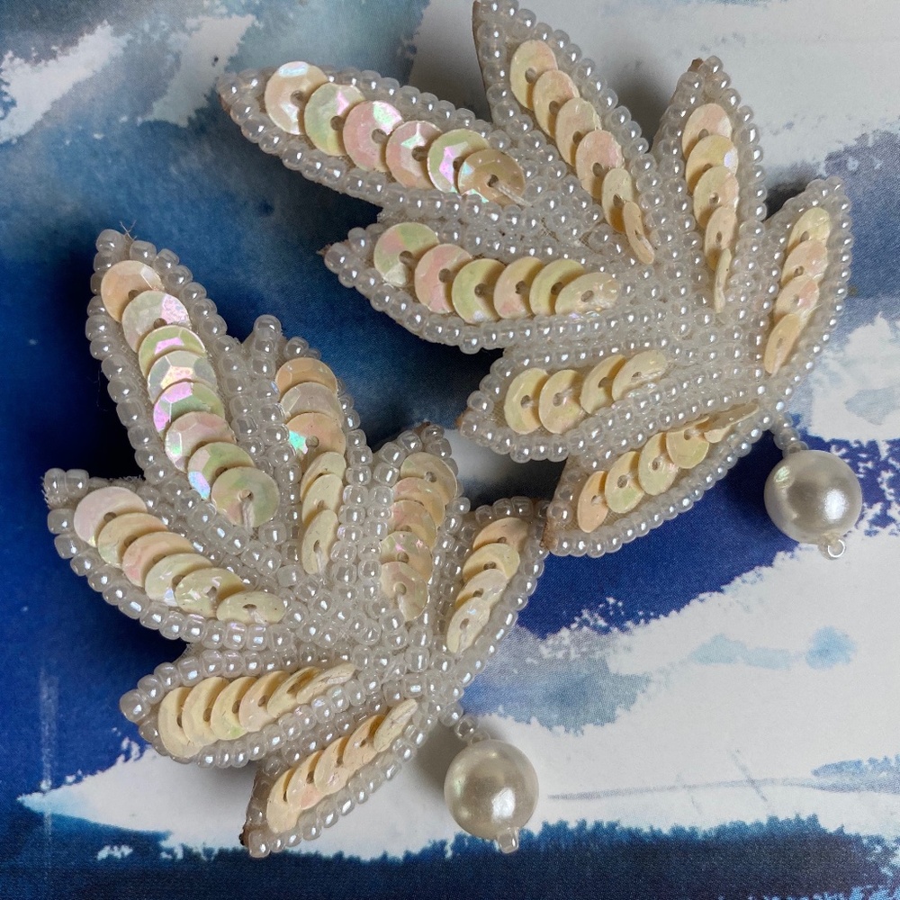 ARTISAN Embellished Leaf Earrings
